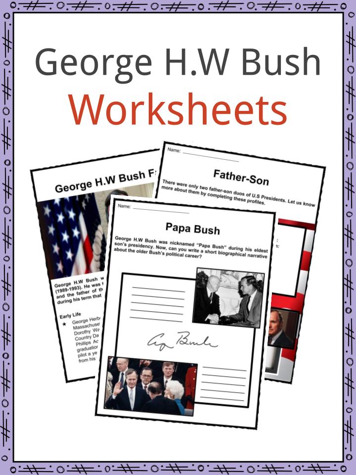 George H.W Bush Worksheets