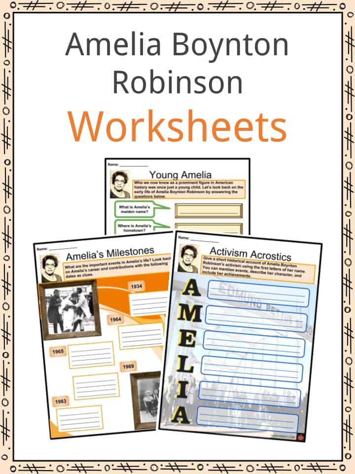 Amelia Boynton Robinson Worksheets
