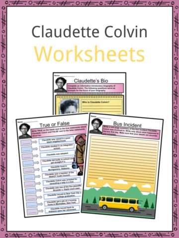 Claudette Colvin Worksheets