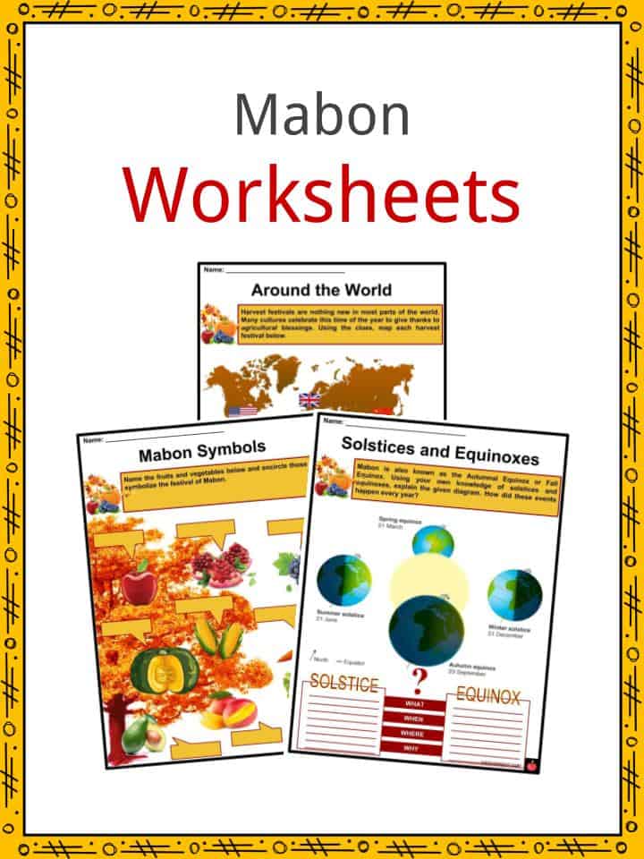 Mabon Worksheets
