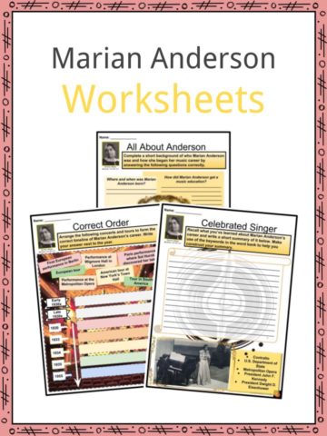 Marian Anderson Worksheets