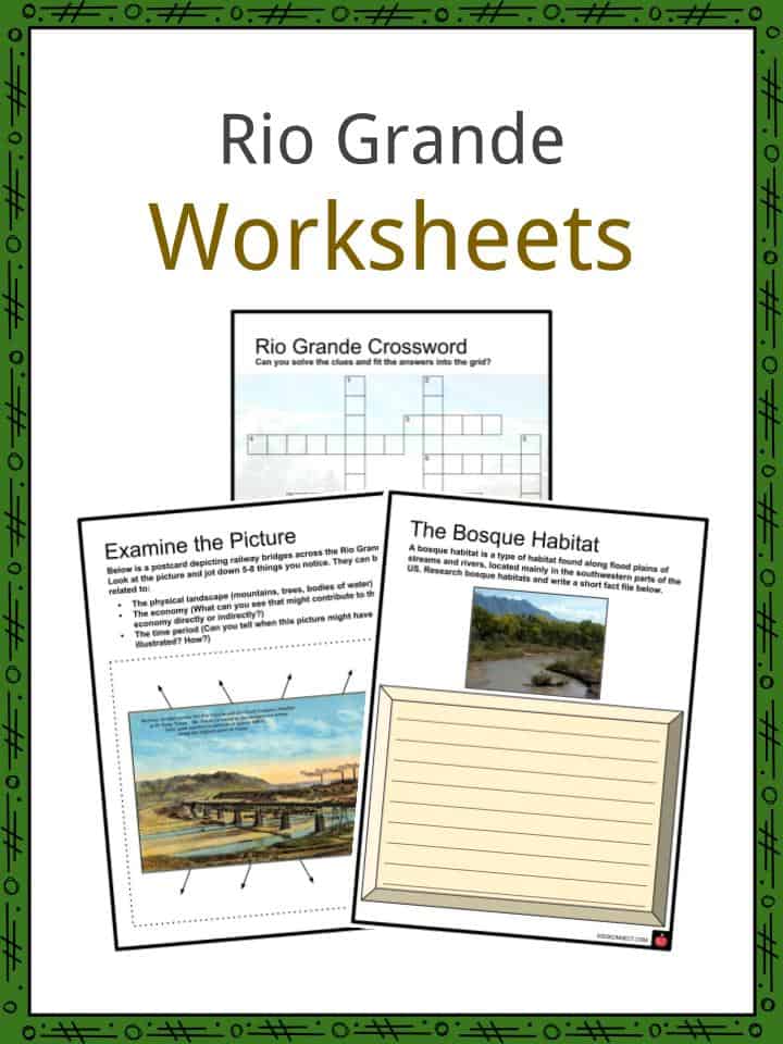 Rio Grande Facts Worksheets History Geography Location For Kids