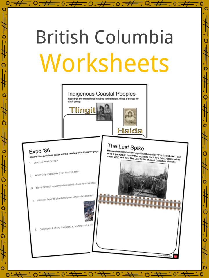 British Columbia Worksheets