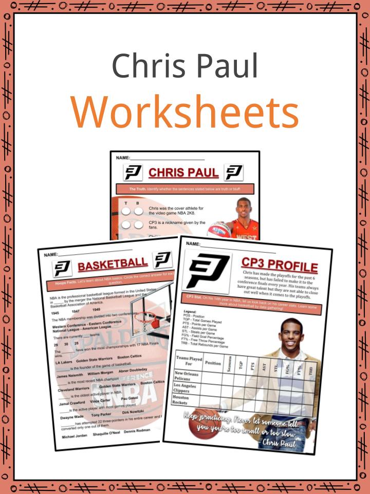 Chris Paul Worksheets