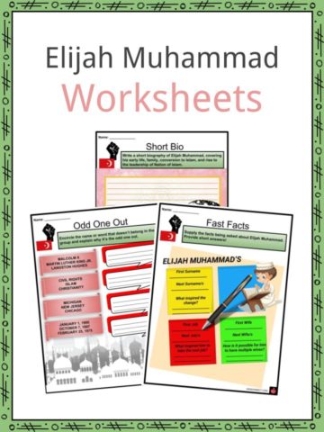Elijah Muhammad Worksheets