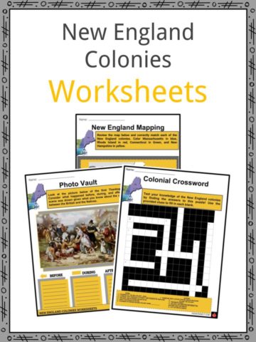 New England Colonies Worksheets
