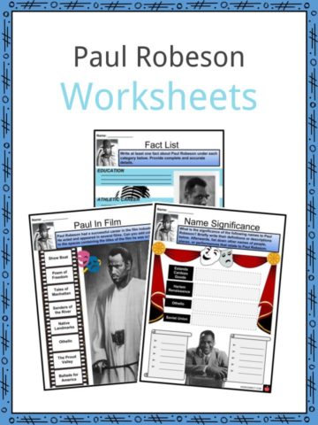 Paul Robeson Worksheets