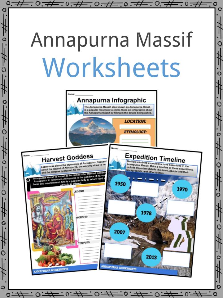 Annapurna Massif Worksheets