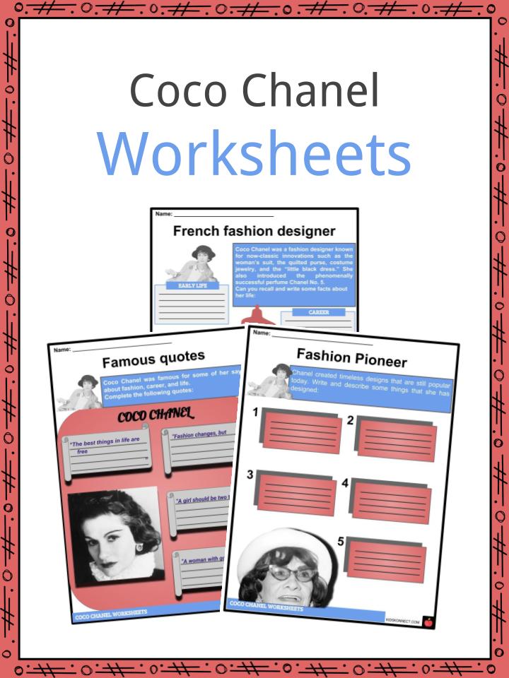 Coco Chanel Facts, Worksheets, Early Life & Steps to Success For Kids