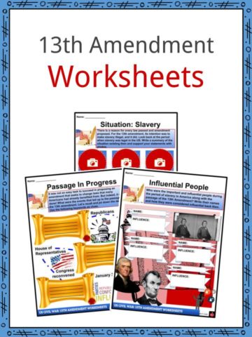 13th Amendment Worksheets