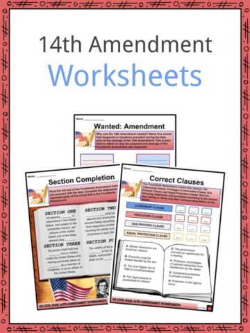14th Amendment Worksheets
