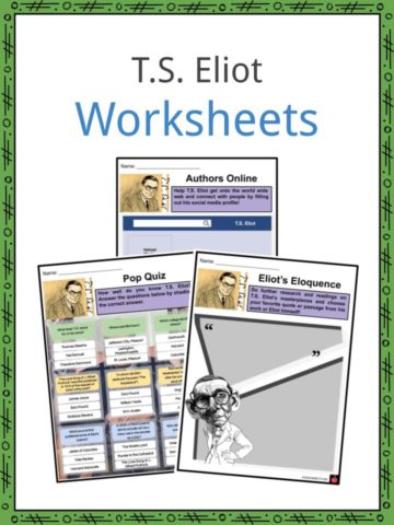 T.S. Eliot Worksheets