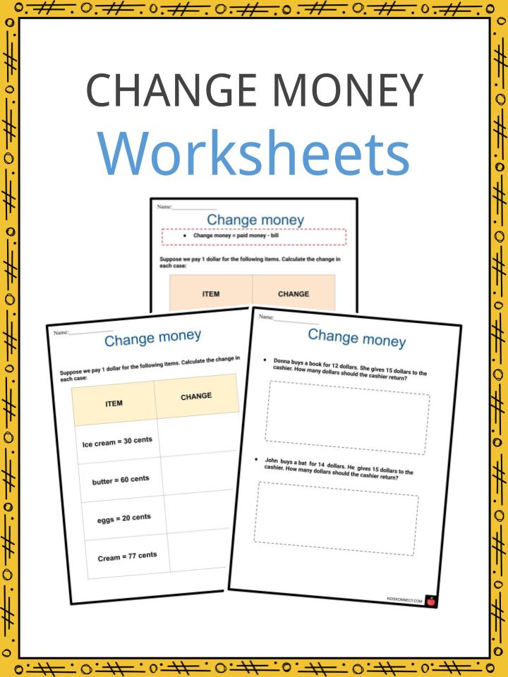 Making Change Worksheet Worksheets For Kindergarten