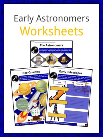 Early Astronomers Worksheets