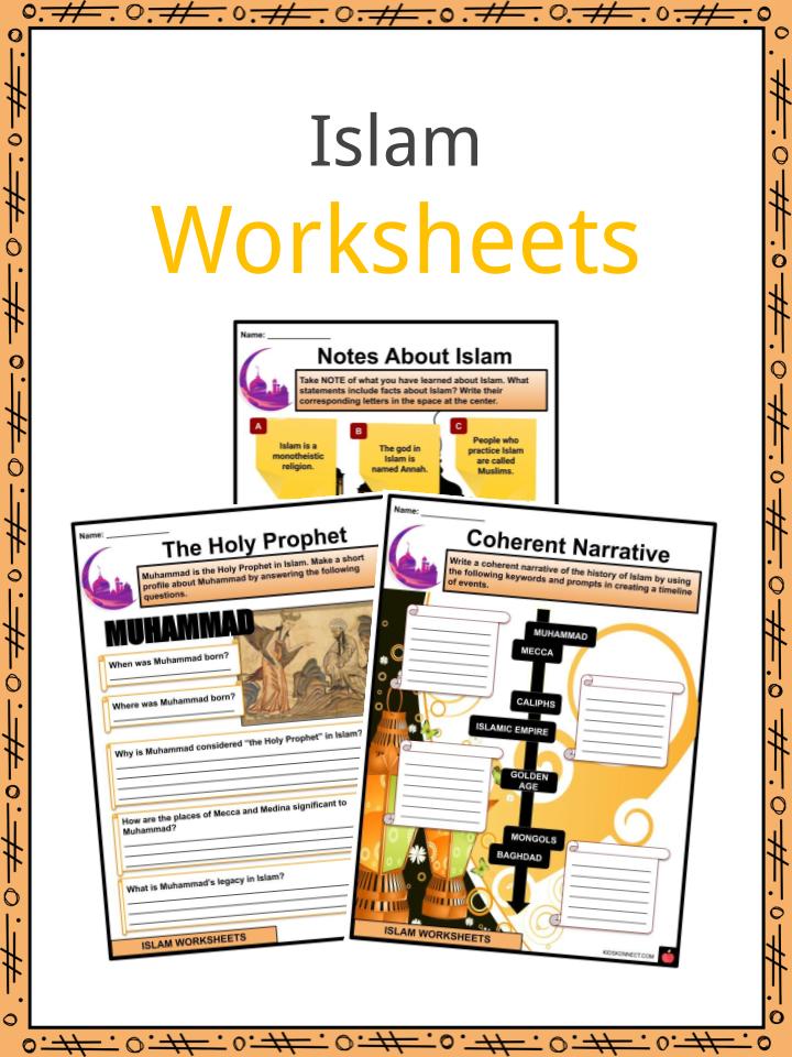 islam facts worksheets history beliefs practices for kids
