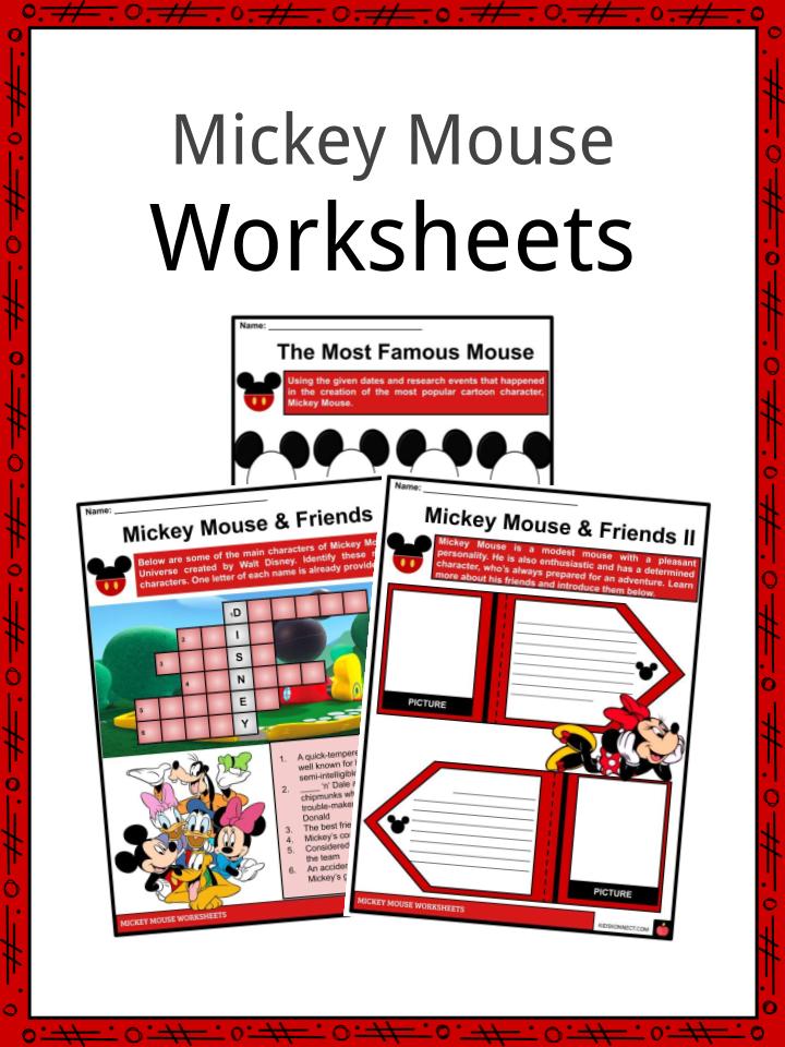 Mickey Mouse Facts, Worksheets & Historical Background For Kids