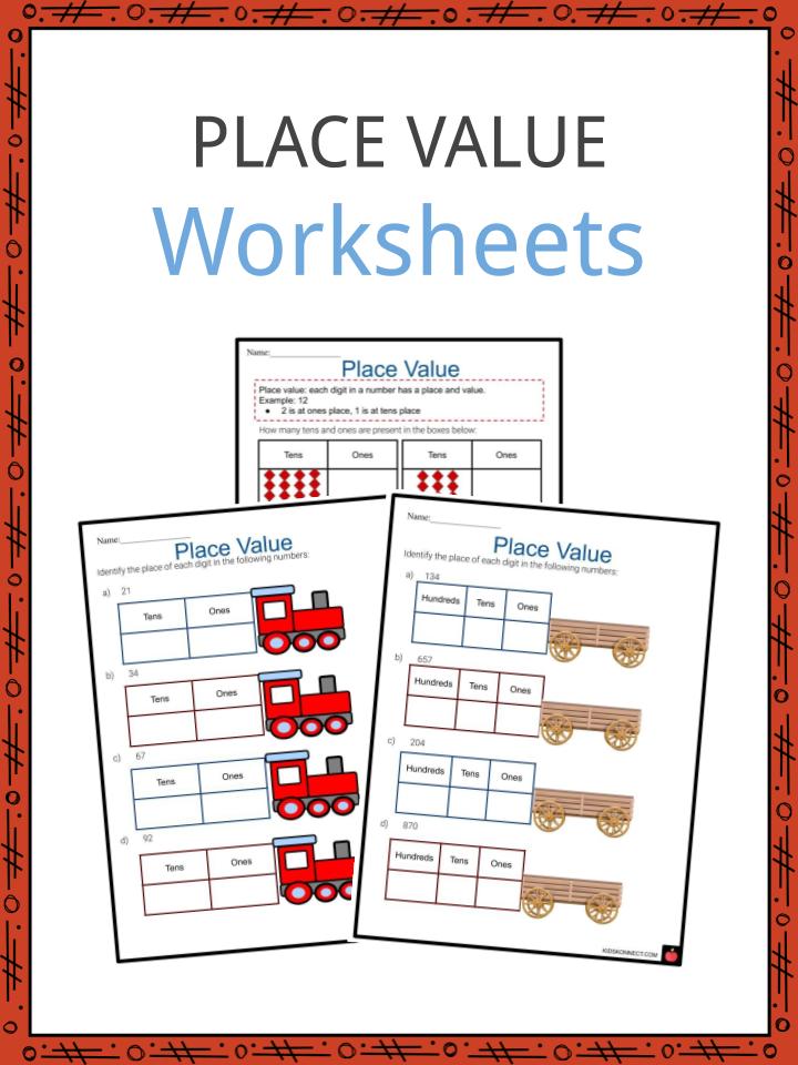 dichotomize between place value and digit value worksheets