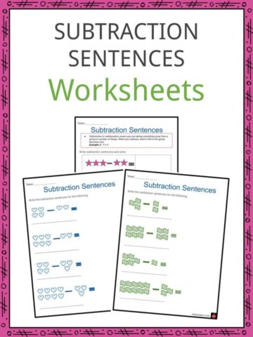 Subtraction sentences Worksheets
