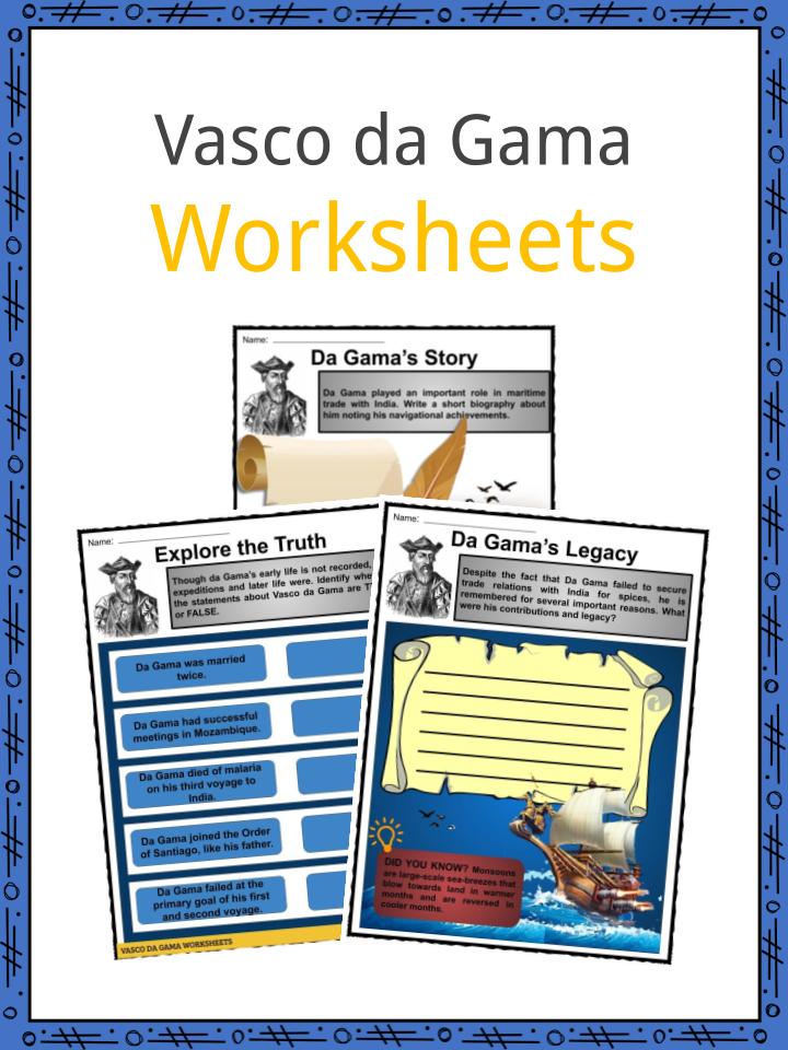 Vasco da Gama Worksheets