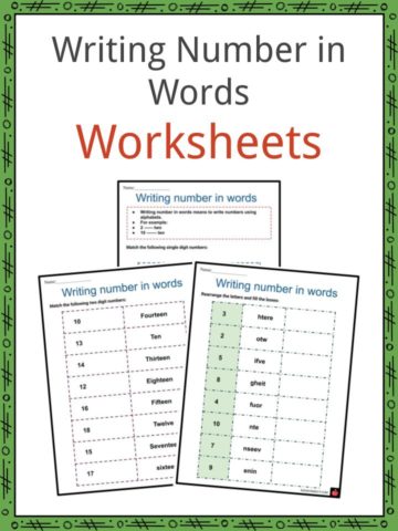 Writing Number in Words Worksheets