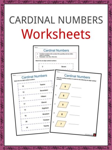 Cardinal Numbers Worksheets