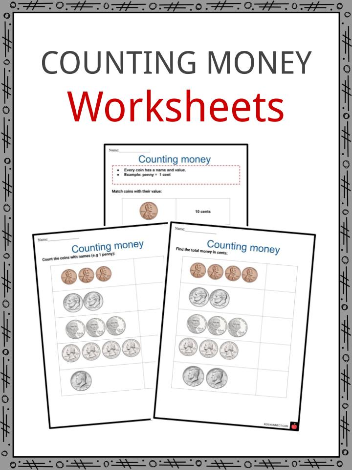 counting money worksheets important coins bills summary