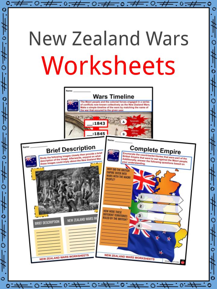 new zealand wars facts worksheets conflicts timeline for kids