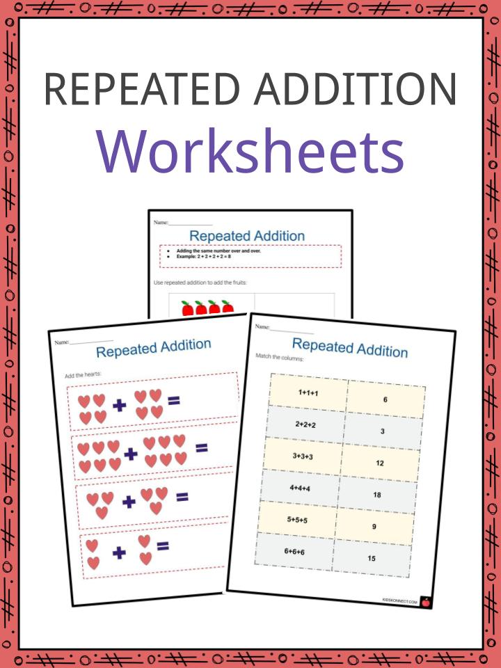 Repeated Addition Worksheets What Is Summary Examples