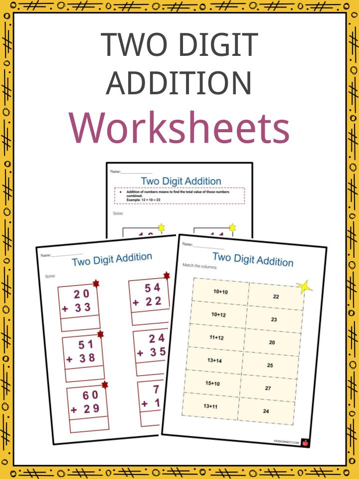 two digit addition worksheets what is examples summary