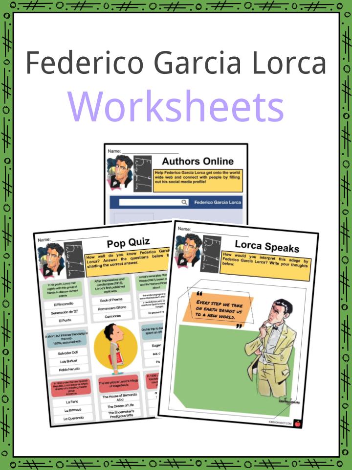 Federico Garcia Lorca Worksheets