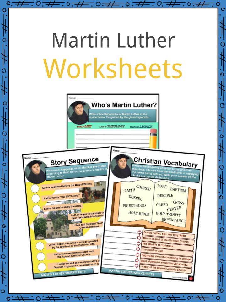 Martin Luther Worksheets