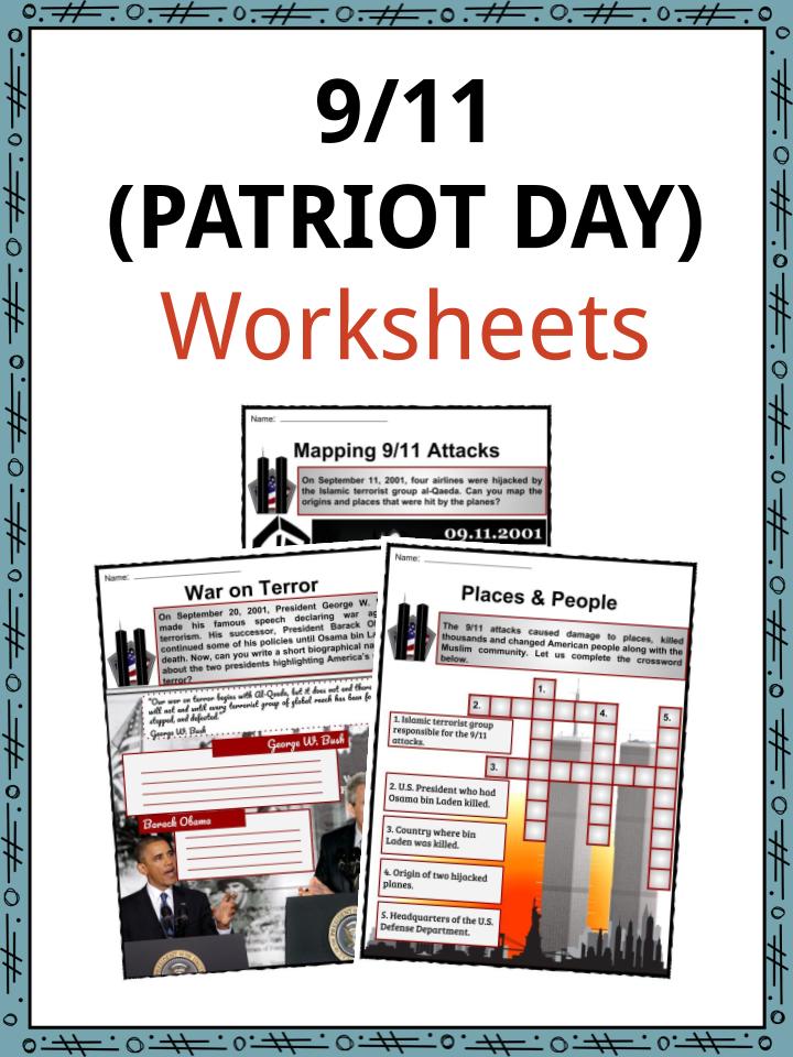 Patriot Day Worksheets