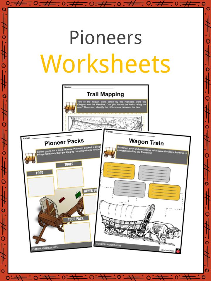 Pioneers Worksheets