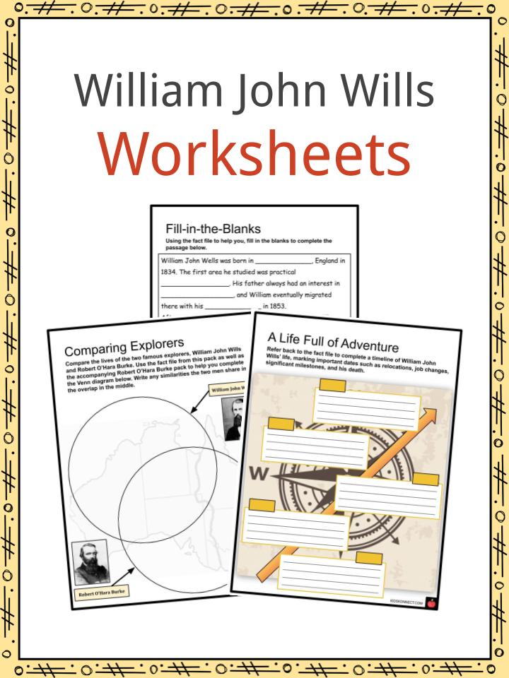 William John Wills Worksheets