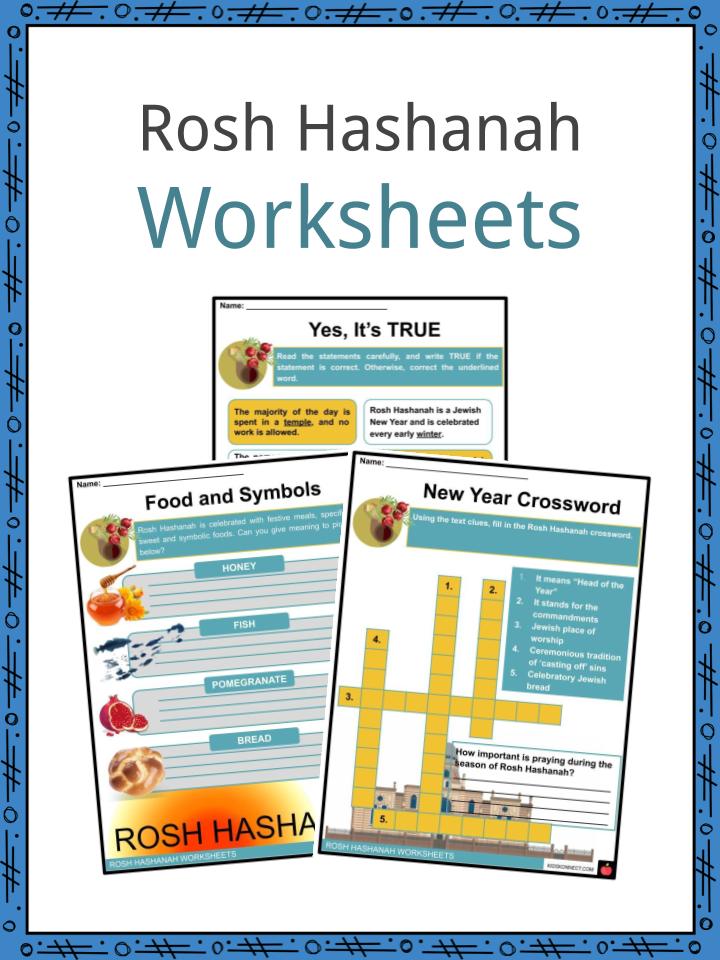 Rosh Hashanah Worksheets