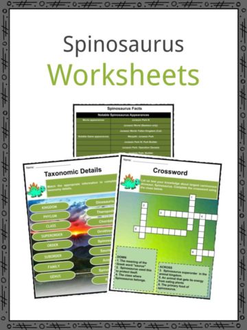 Spinosaurus Worksheets