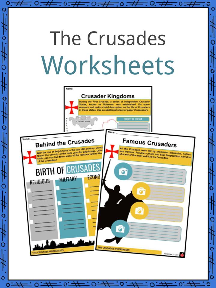 Crusades Facts Worksheets Background Events For Kids