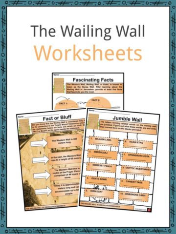 The Wailing Wall Worksheets