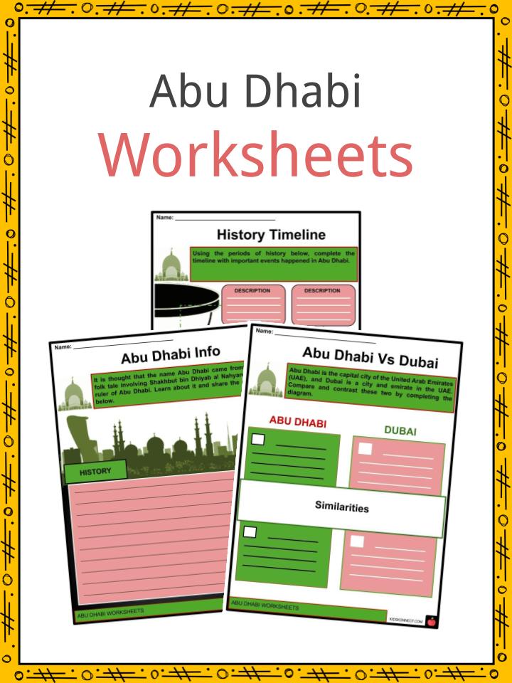 Abu Dhabi Worksheets