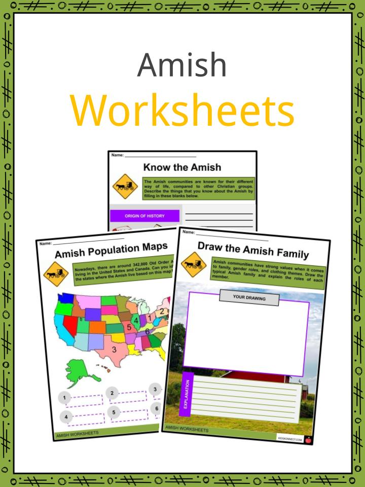 Amish Worksheets