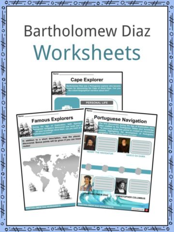 Bartholomew Diaz Worksheets