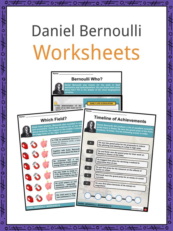 Daniel Bernoulli Worksheets