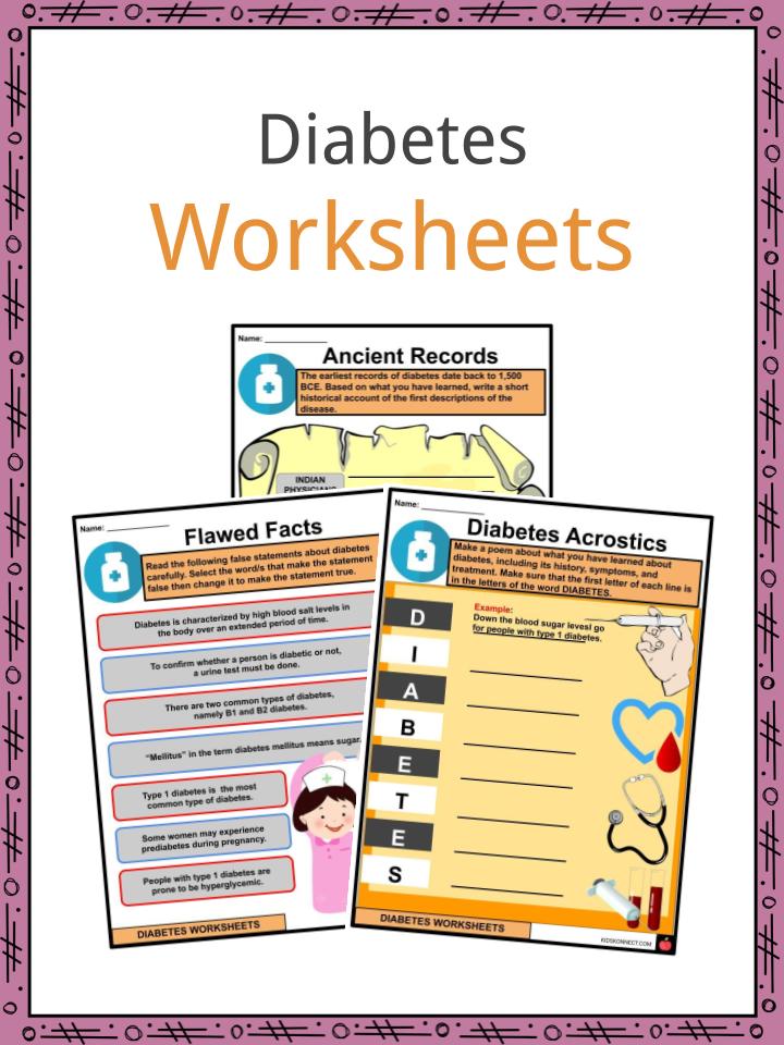 Diabetes Worksheets Printable