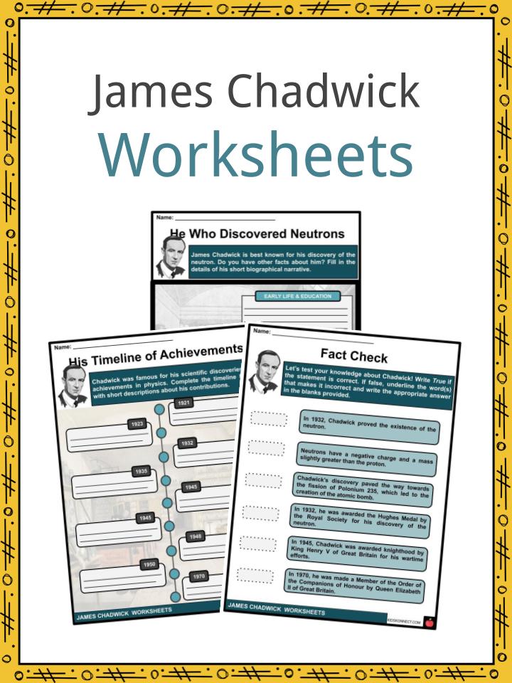 James Chadwick Worksheets