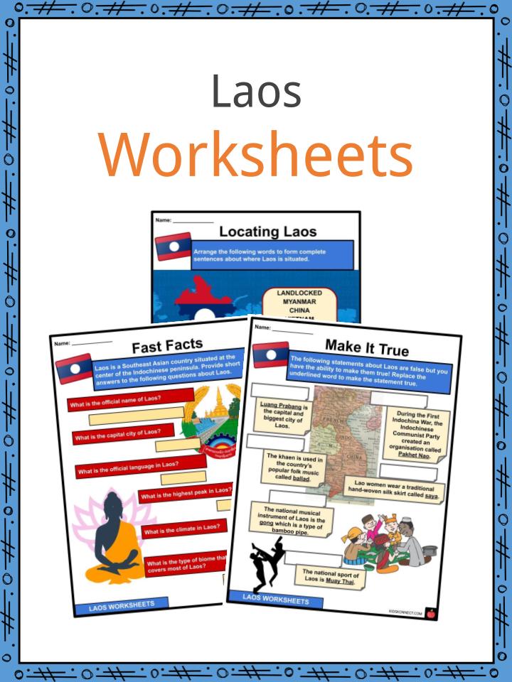 Laos Worksheets