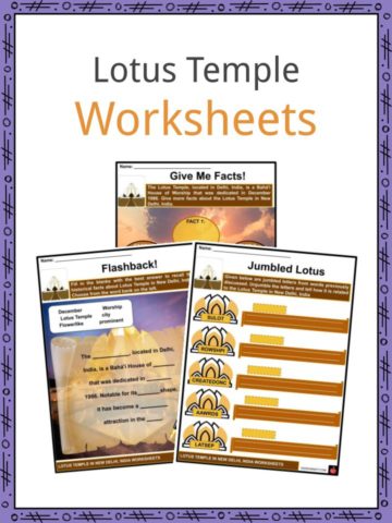 Lotus Temple Worksheets
