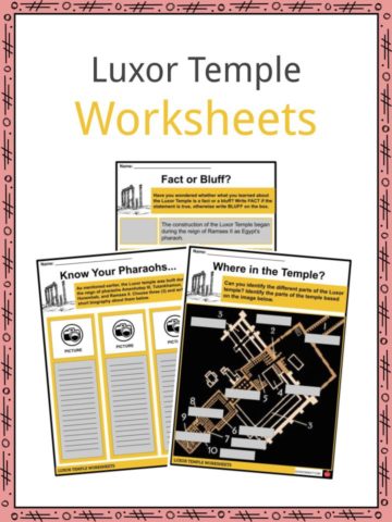 Luxor Temple Worksheets