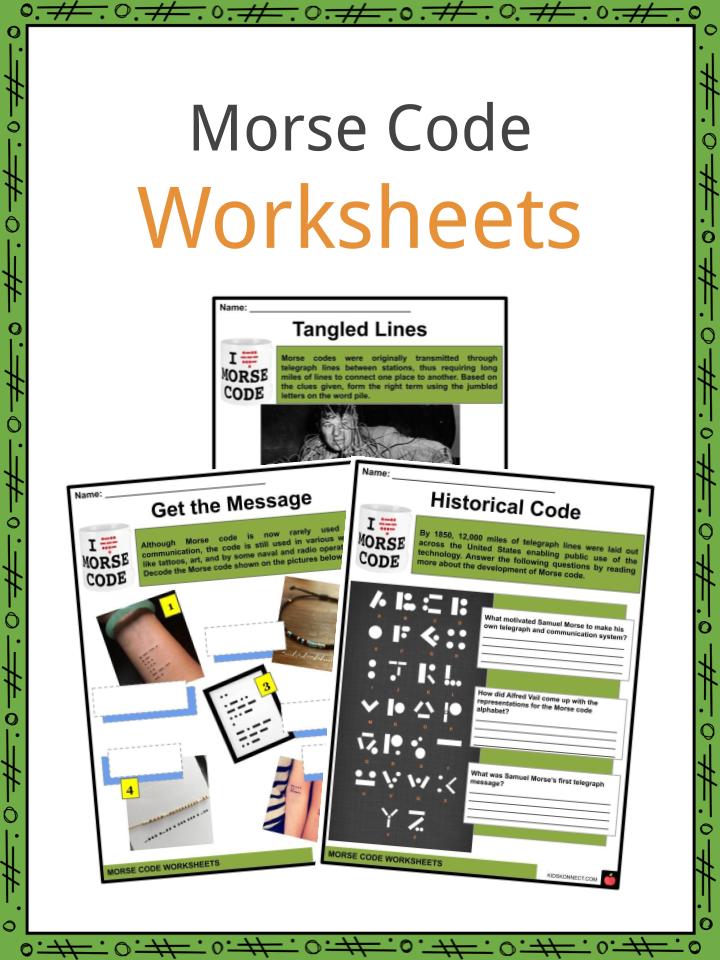 Free Printable Morse Code Worksheet