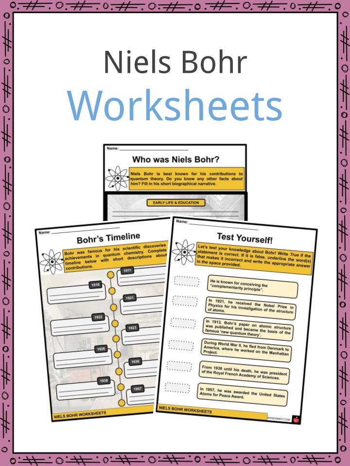 Niels Bohr Worksheets