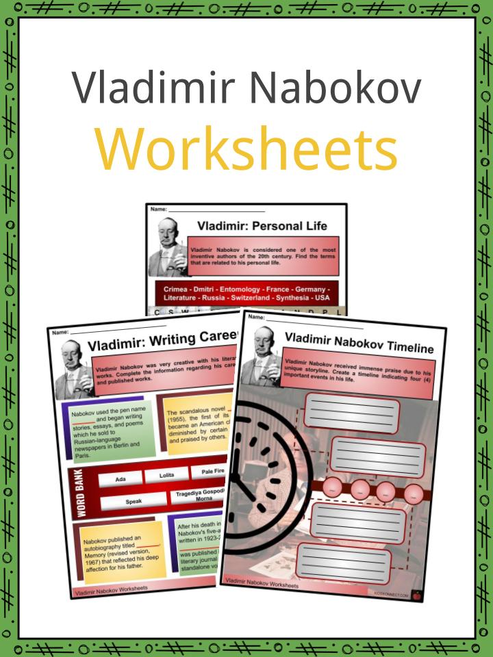 Vladimir Nabokov Worksheets